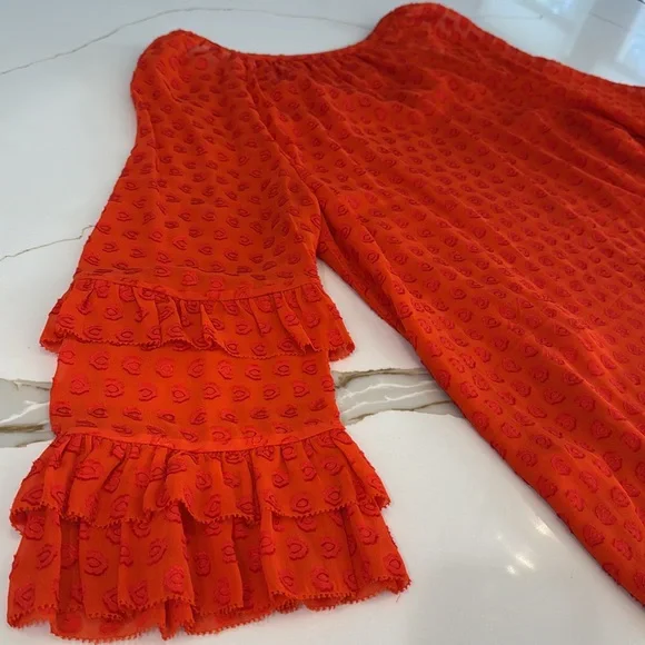 Tory Burch Red Blouse with Tassel Detail - Picture 16 of 16